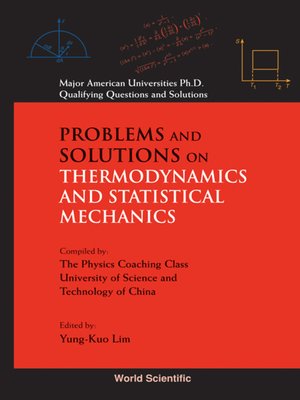 cover image of Problems and Solutions On Thermodynamics and Statistical Mechanics